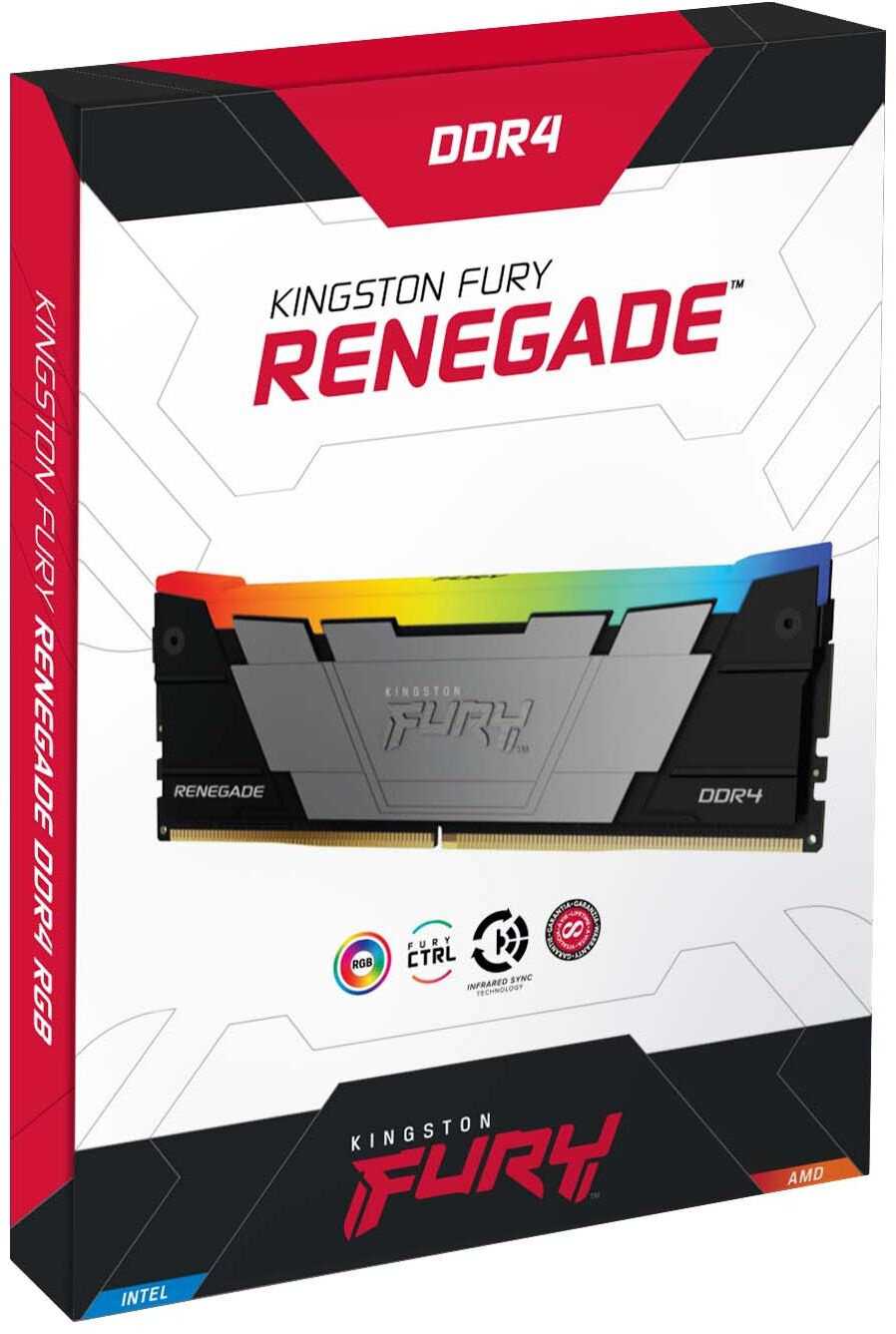 Оперативная память KINGSTON FURY Renegade RGB DIMM DDR4 [64GB 3600 MHz] [KF436C16RB12AK4/64] фотография 7