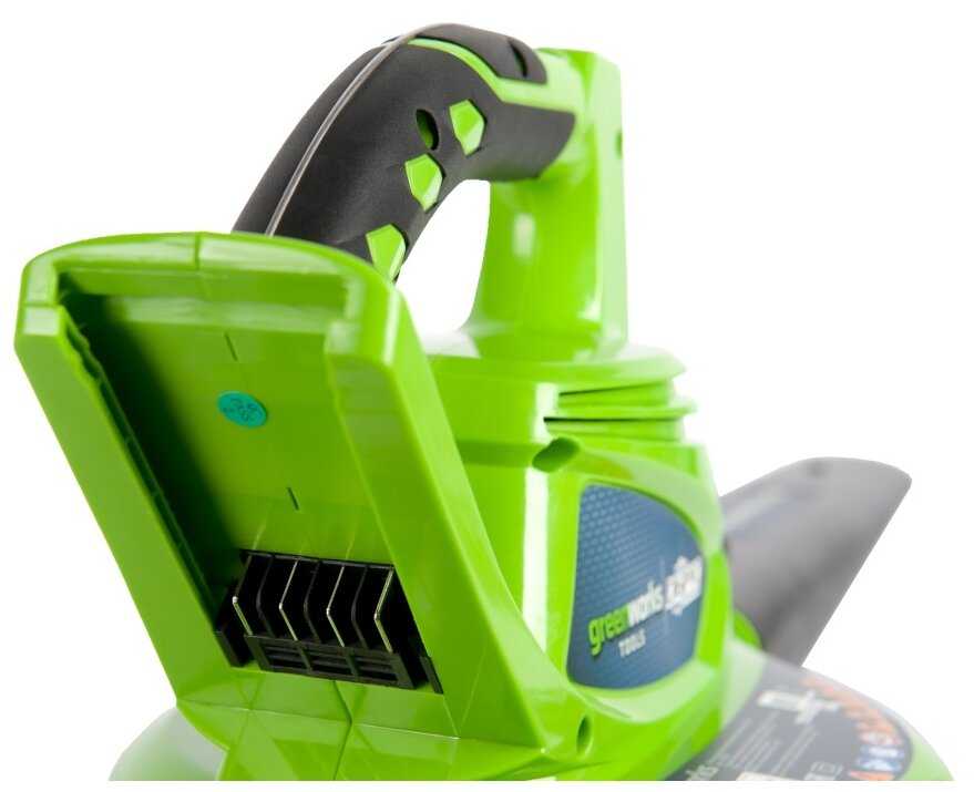 Аккумуляторная воздуходувка Greenworks GD40BV (40 В) фотография 4