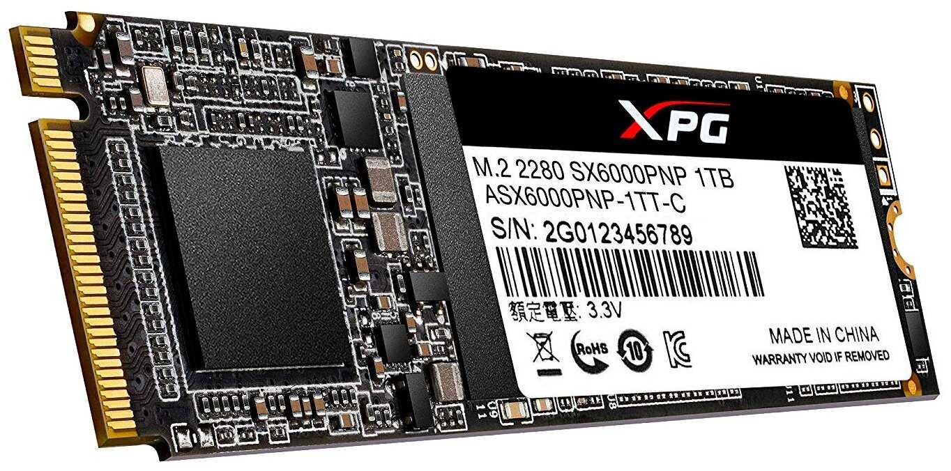 Твердотельный накопитель ADATA XPG M.2 ASX6000PNP-1TT-C фотография 2
