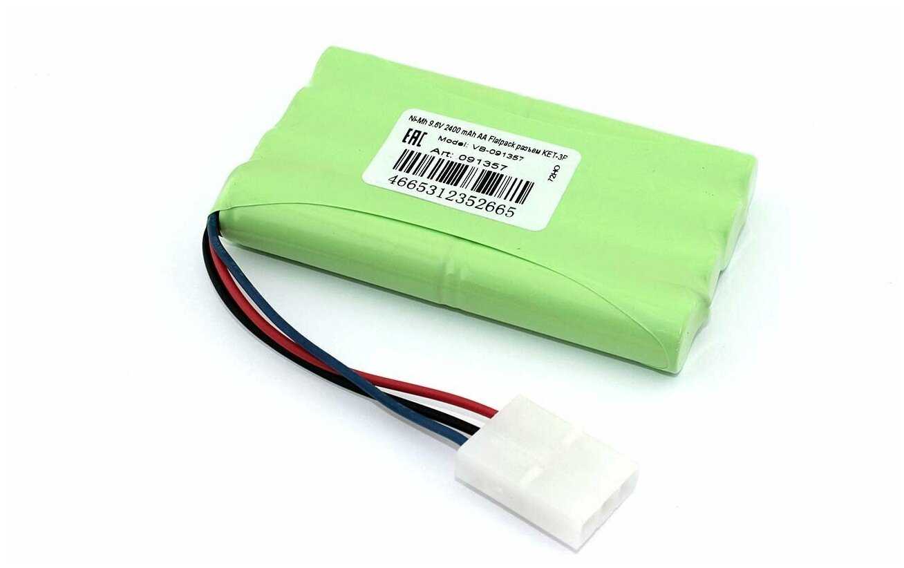 Аккумулятор Ni-Mh 9.6V 2400 mAh AA Flatpack (KET-3P)