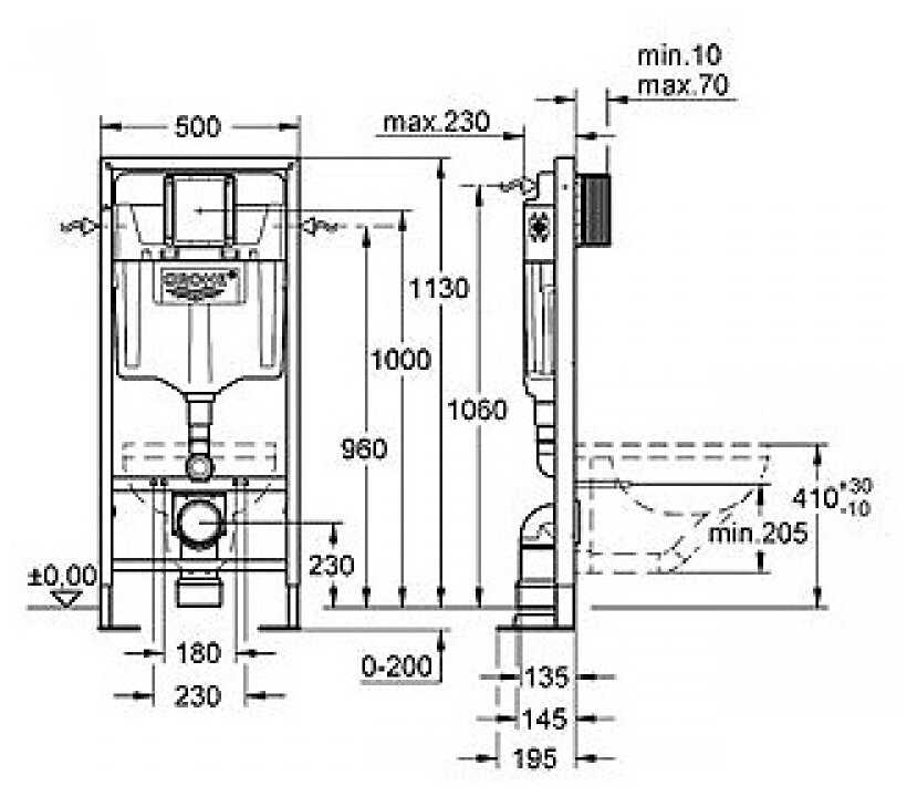 Рамная инсталляция Grohe Rapid SL (38584001) фотография 8