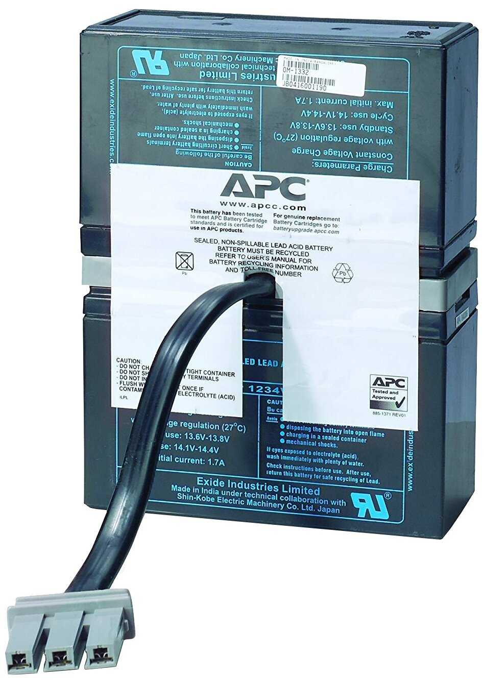 Аккумуляторная батарея APC by Schneider Electric RBC33 (12В 9 А·ч) фотография 5