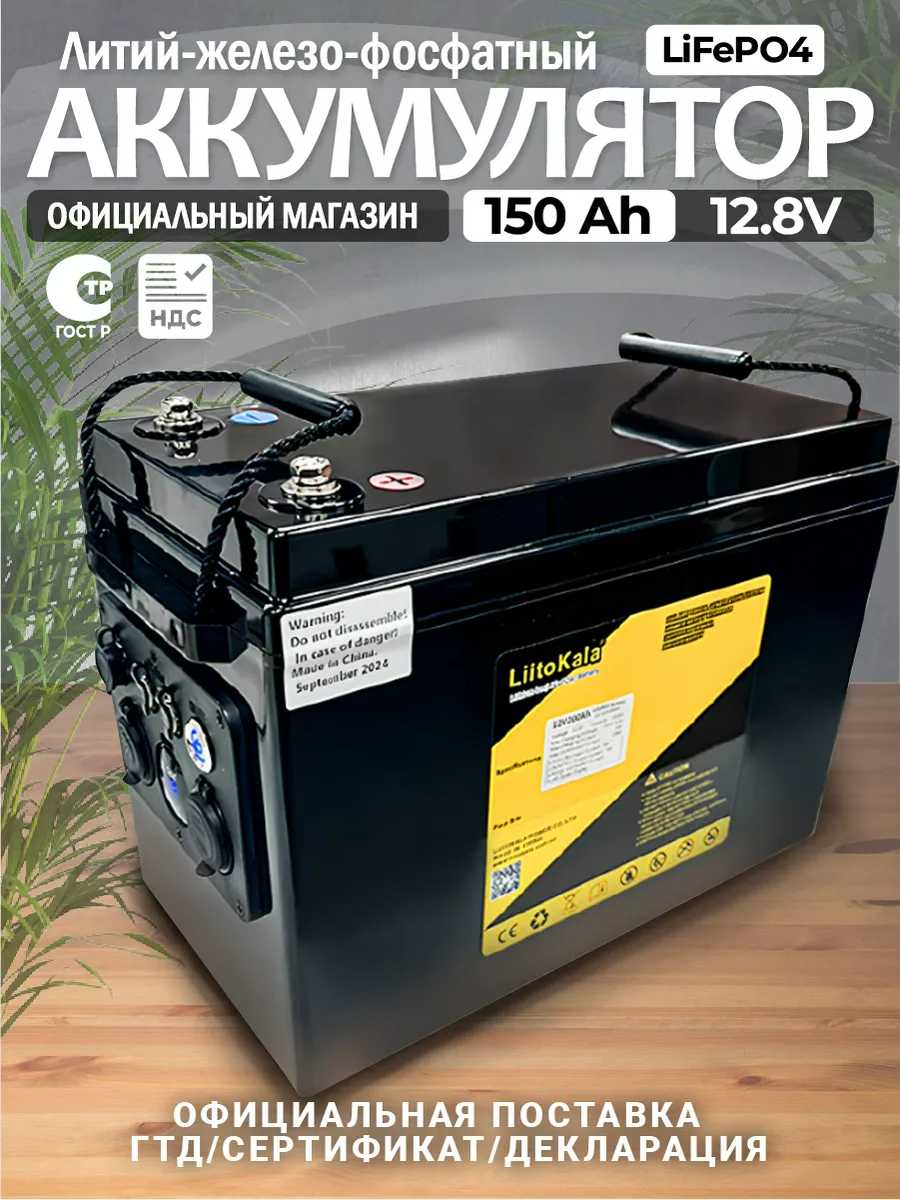 Аккумуляторная батарея LiitoKala LiFePO4 12.8V 150Ah фотография 10