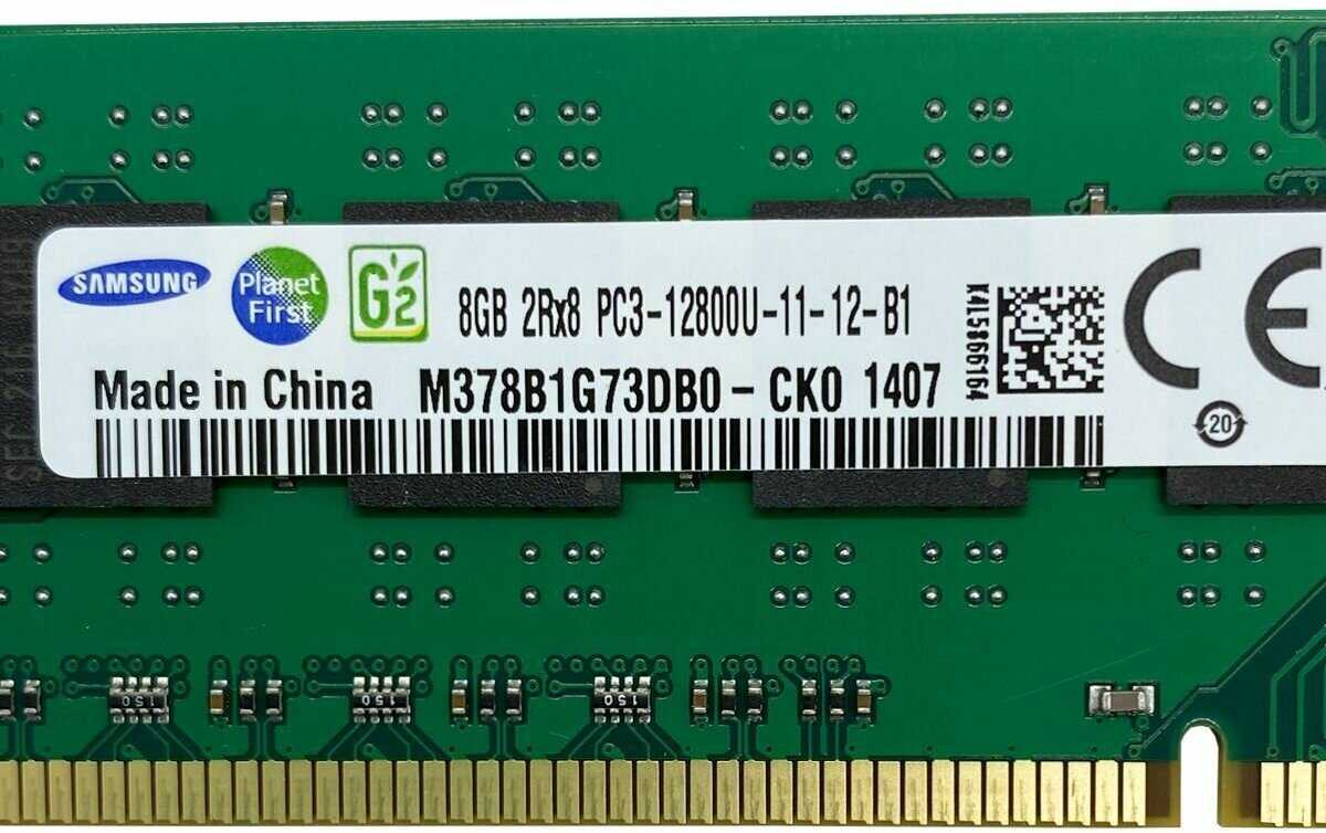 Оперативная память Samsung 8 ГБ DDR3 DIMM (M378B1G73DB0-CK0) фотография 2