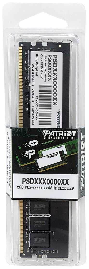 Оперативная память Patriot Memory SL 8 ГБ DDR4 3200 МГц DIMM CL22 PSD48G320081 фотография 3