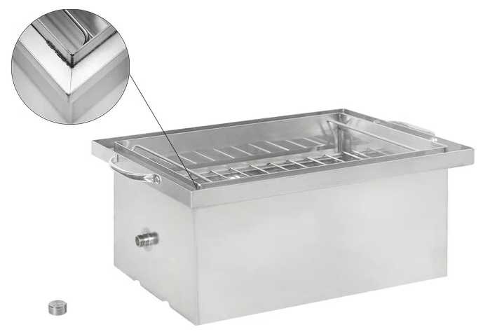 Коптильня KINGSMOKE Lux 450 со штуцером для холодного и горячего копчения. фотография 6