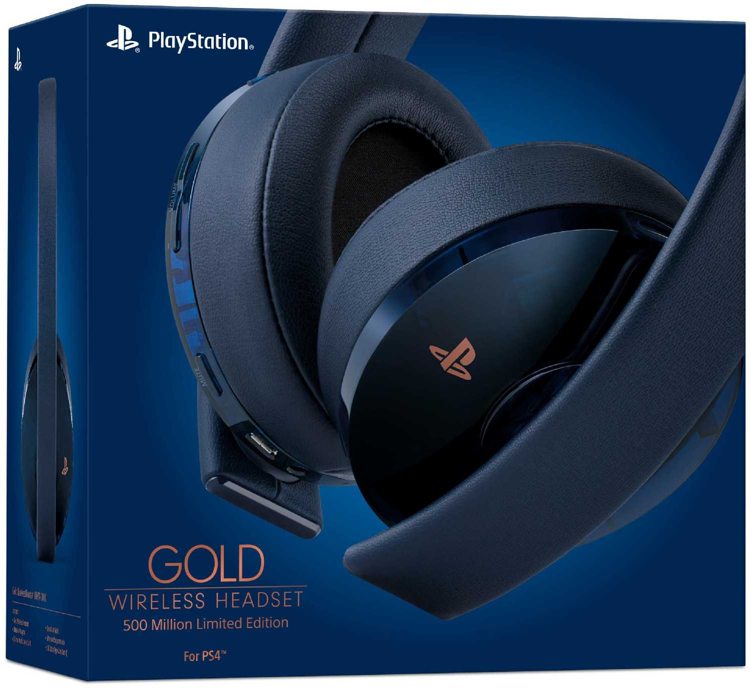 Sony Гарнитура беспроводная Gold 500 Million Limited Edition для PS4 (CUHYA-0080) фотография 1