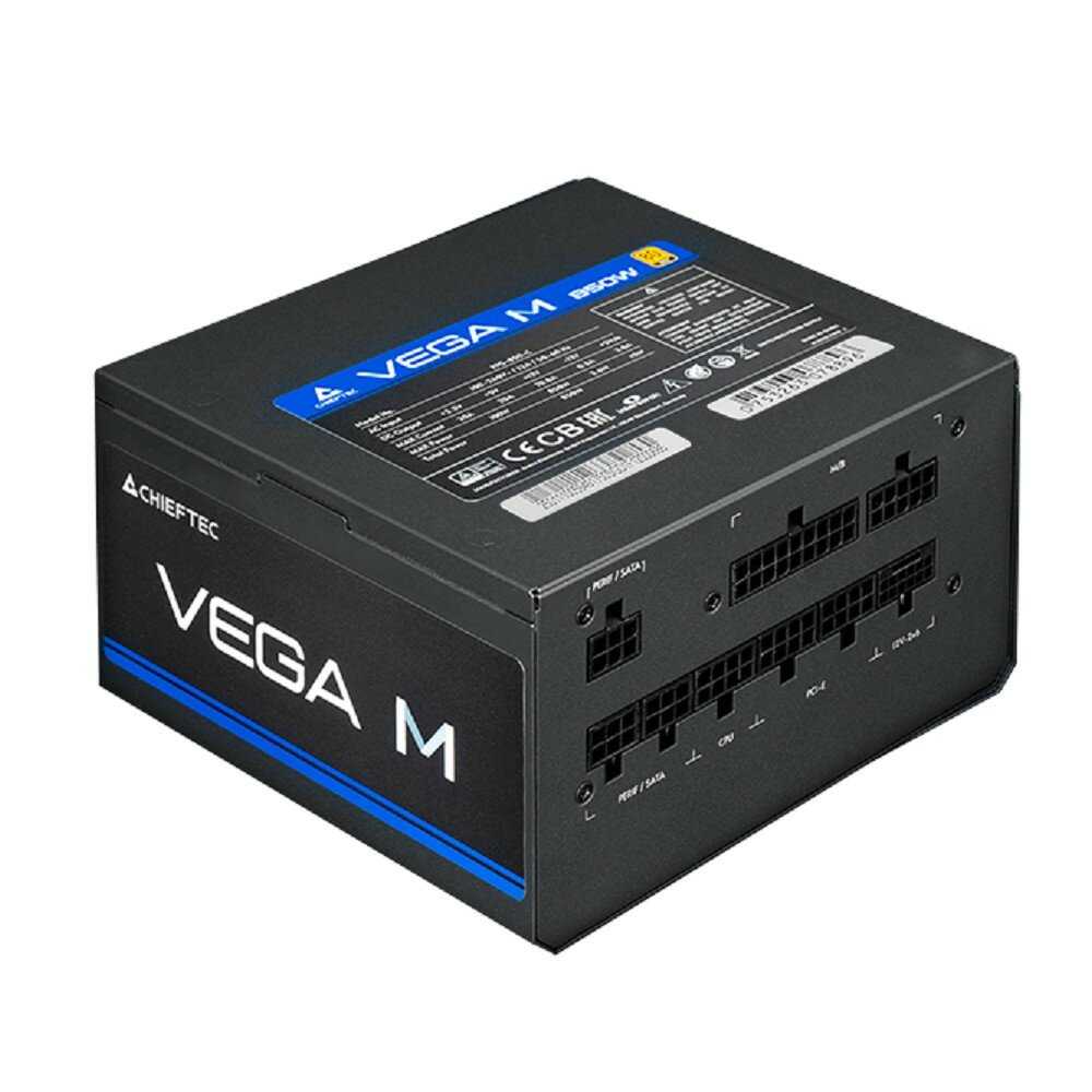 Блок питания Chieftec Vega M [PPG-850-C, 850W, 80+ Gold, ATX 3.1] фотография 5