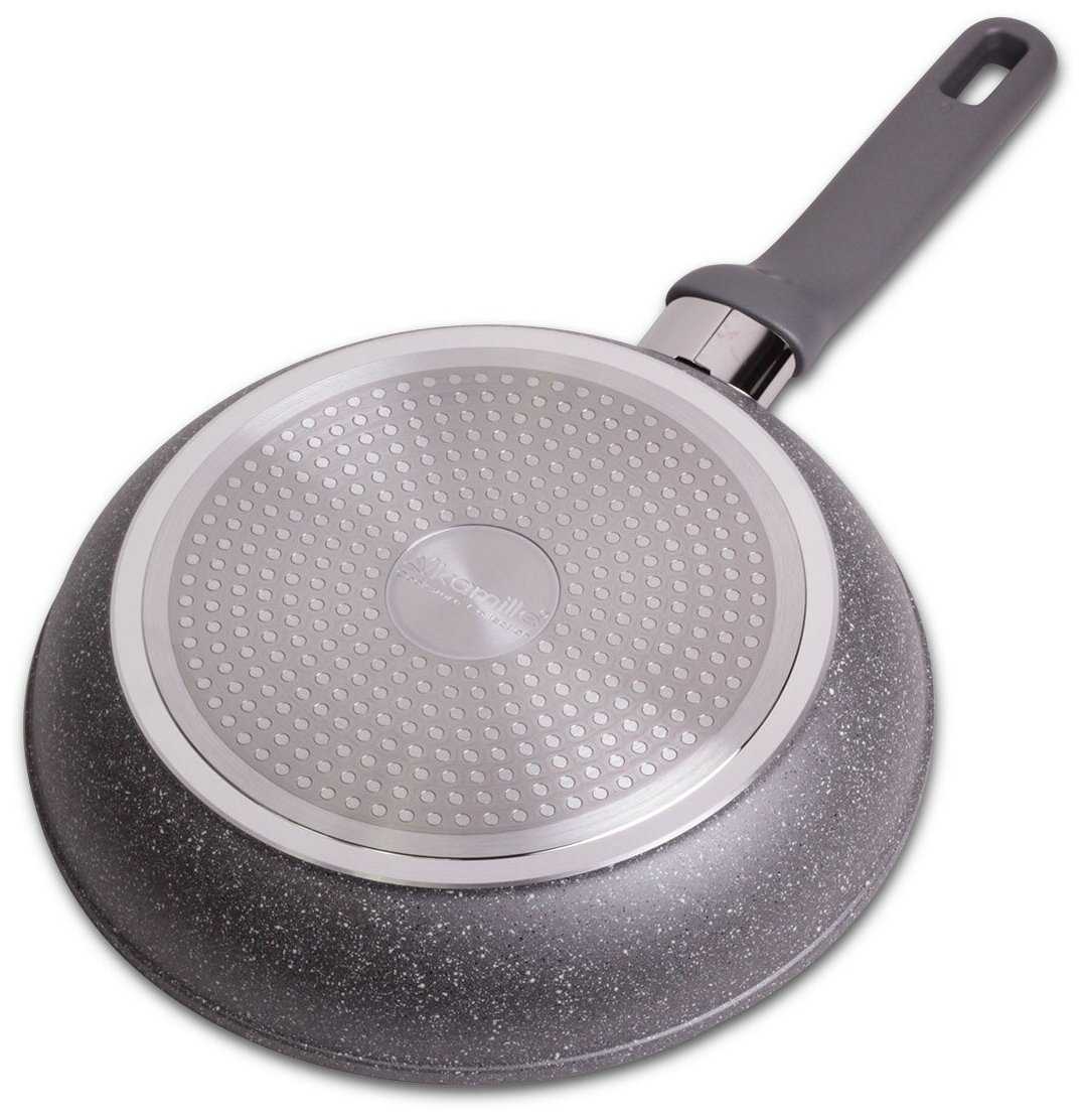 Сковорода 24 см с мраморным покрытием из алюминия Kamille KM-4287GR (Ø24 см) фотография 2