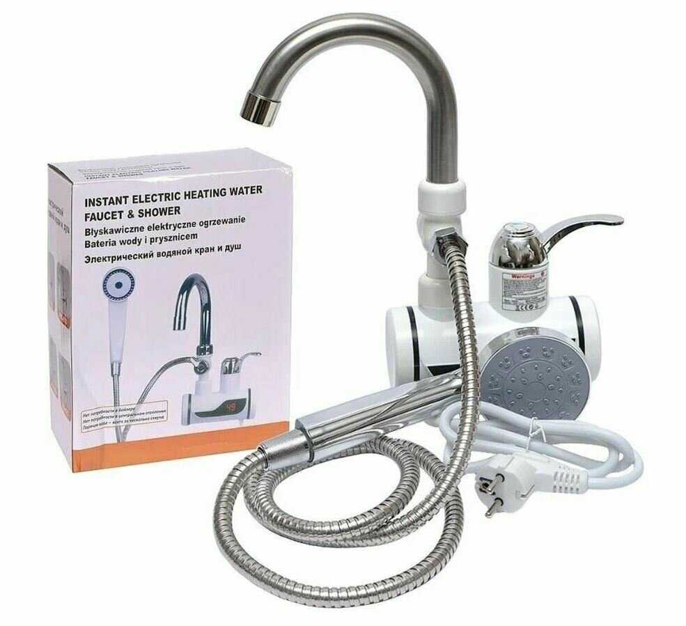 Проточный электрический кран Instant Electric Heating Water Faucet фотография 1