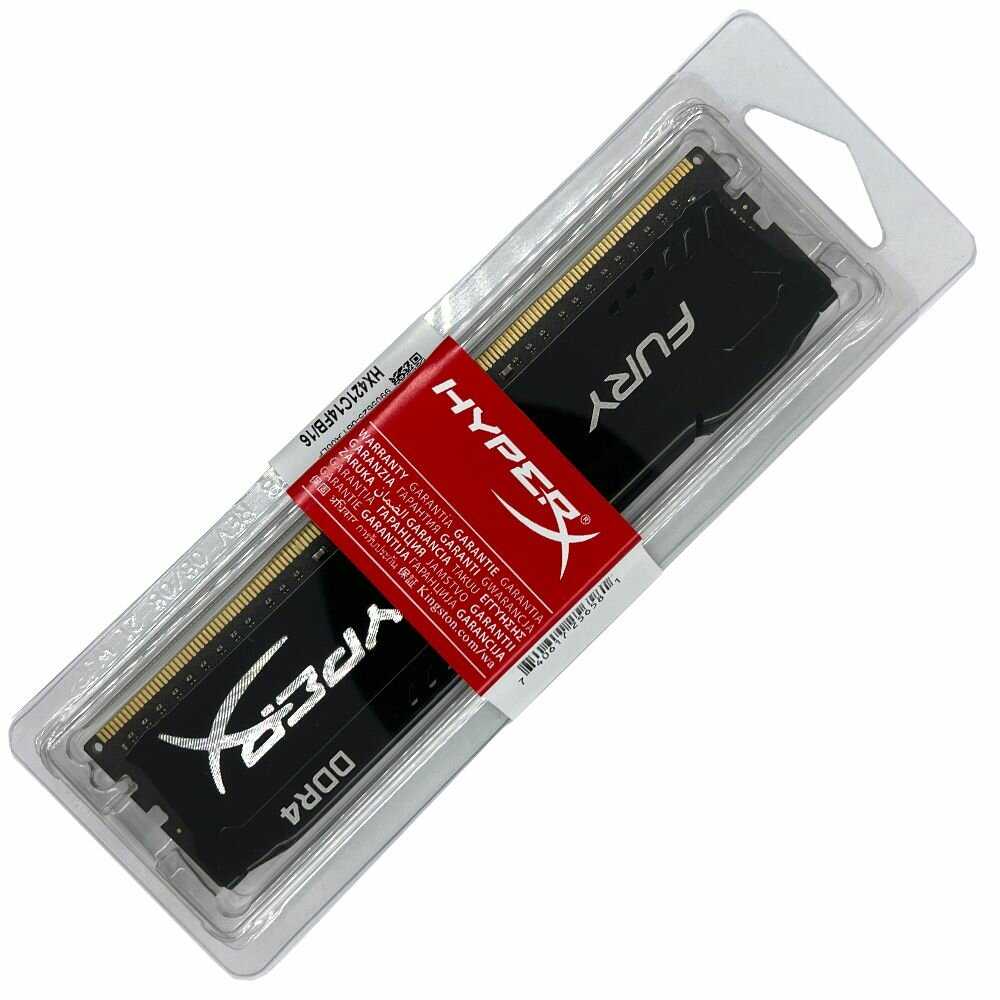 Оперативная память HyperX FURY DDR4 1x16 ГБ (HX421C14FB/16) фотография 3