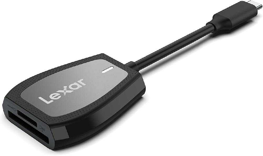 Картридер Lexar Professional USB-C Dual-Slot microSD/SD UHS-II [LRW470U-RNHNG] USB 3.2