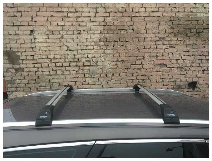 Багажник Turtle Tourmaline V2 для Chery Tiggo 7 (2016-н. в.), серый фотография 2