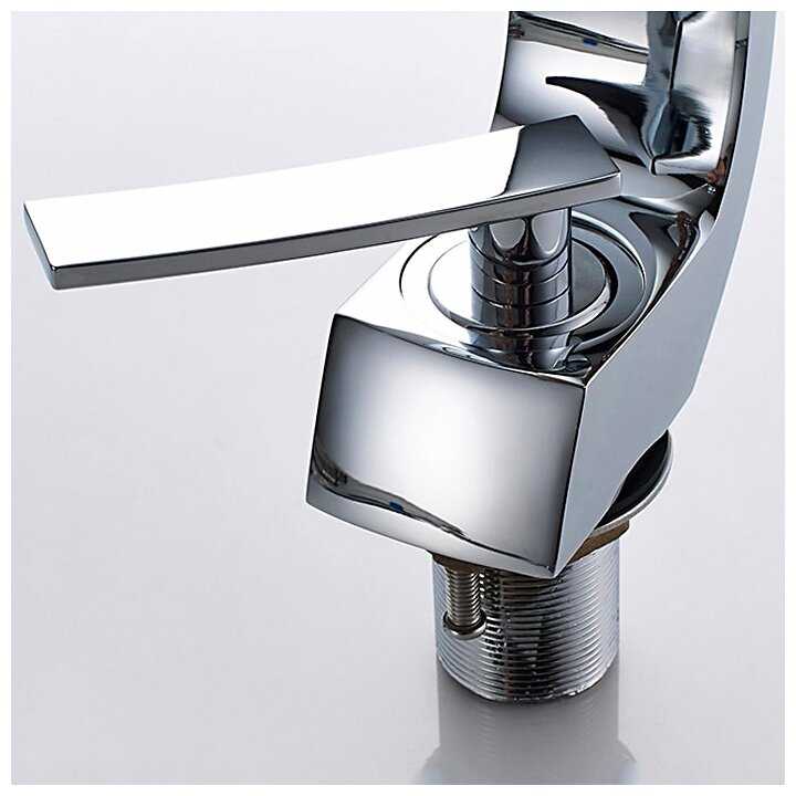 Смеситель для раковины (умывальника) Ledeme L1055-24, рычажный фотография 3