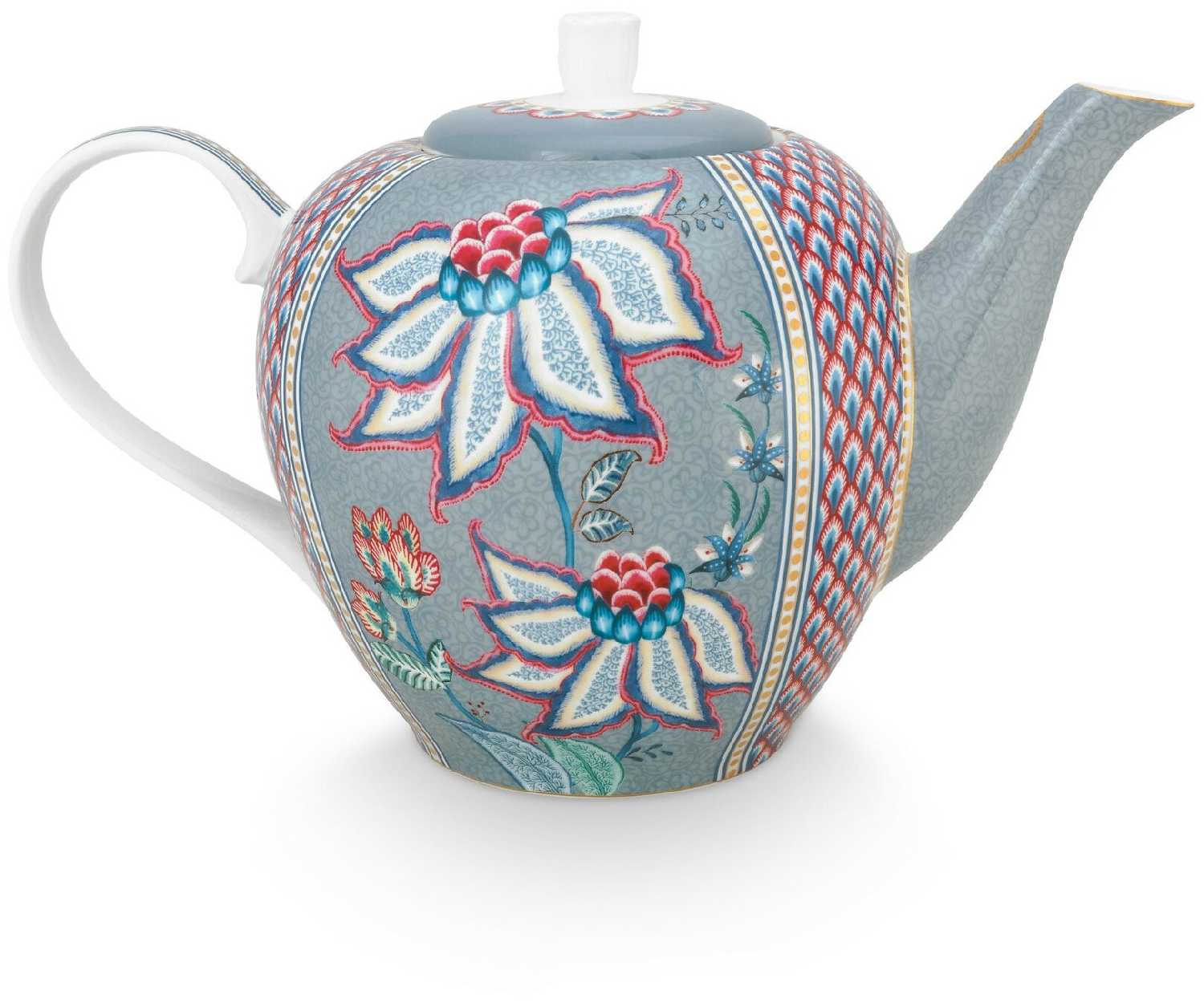 Чайник заварочный Pip Studio Flower Festival Light Blue, 1,6 л, WW.51.005.066 фотография 1