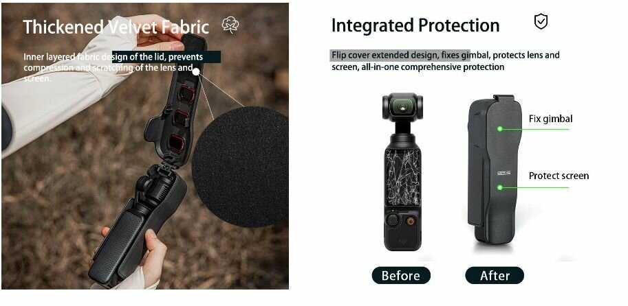 Защитная крышка DJI Osmo Pocket 3 Combo фотография 5