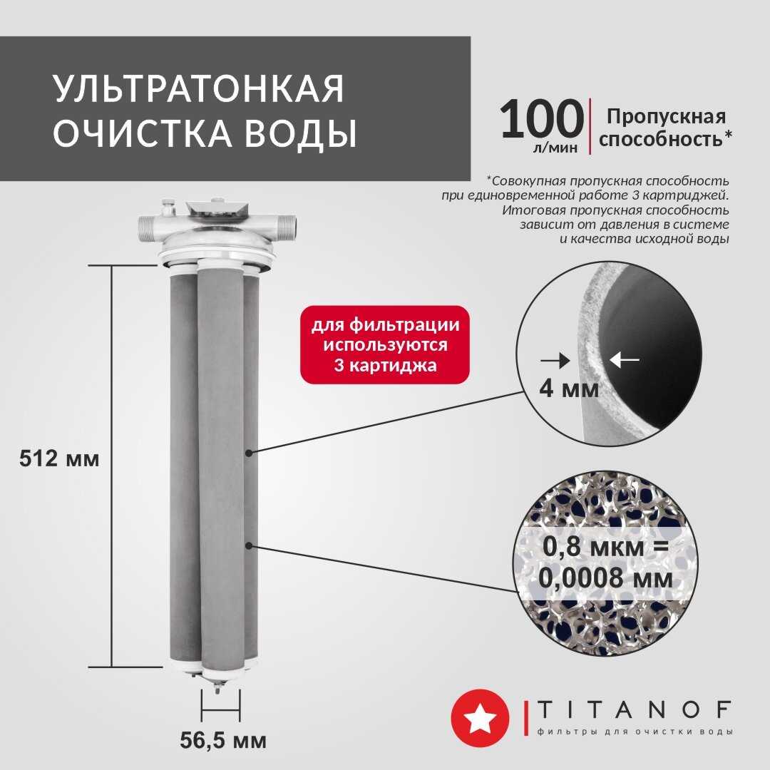 Магистральный фильтр TITANOF ПТФ 1.1 (1000 л/час) фотография 26