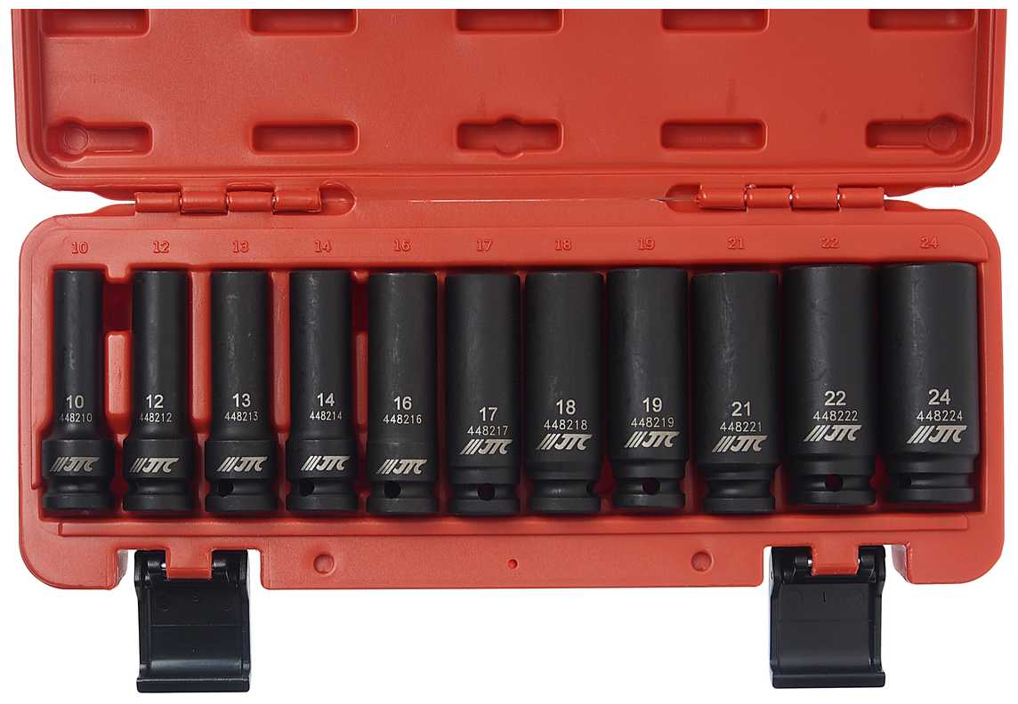 Набор торцевых головок JTC AUTO TOOLS JTC-J411M, 11 предм. фотография 1