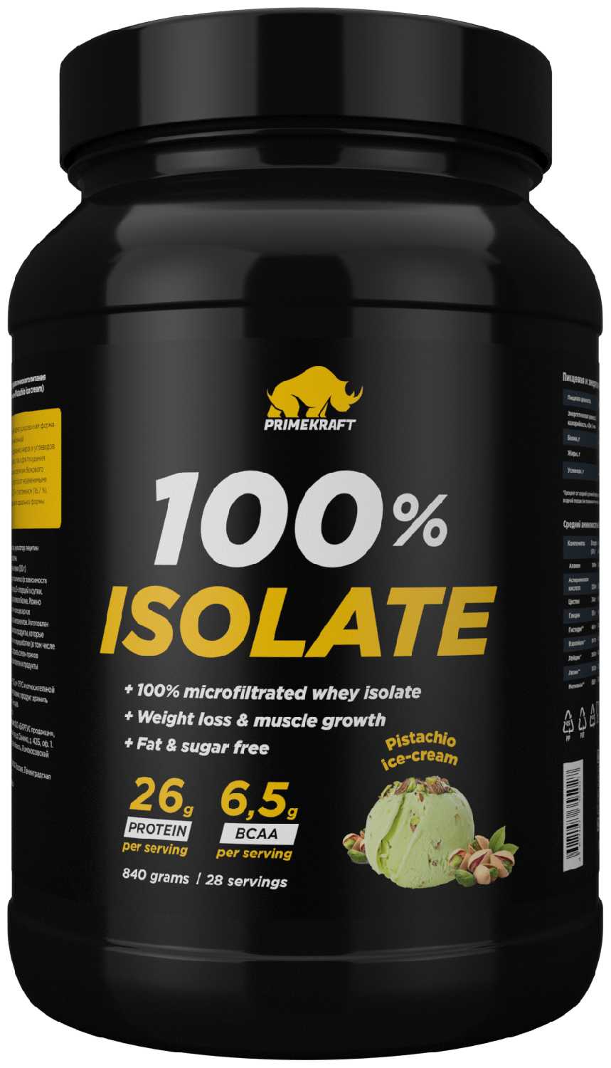 Prime Kraft Сывороточный, 100% Изолят Primekraft Isolate Whey
