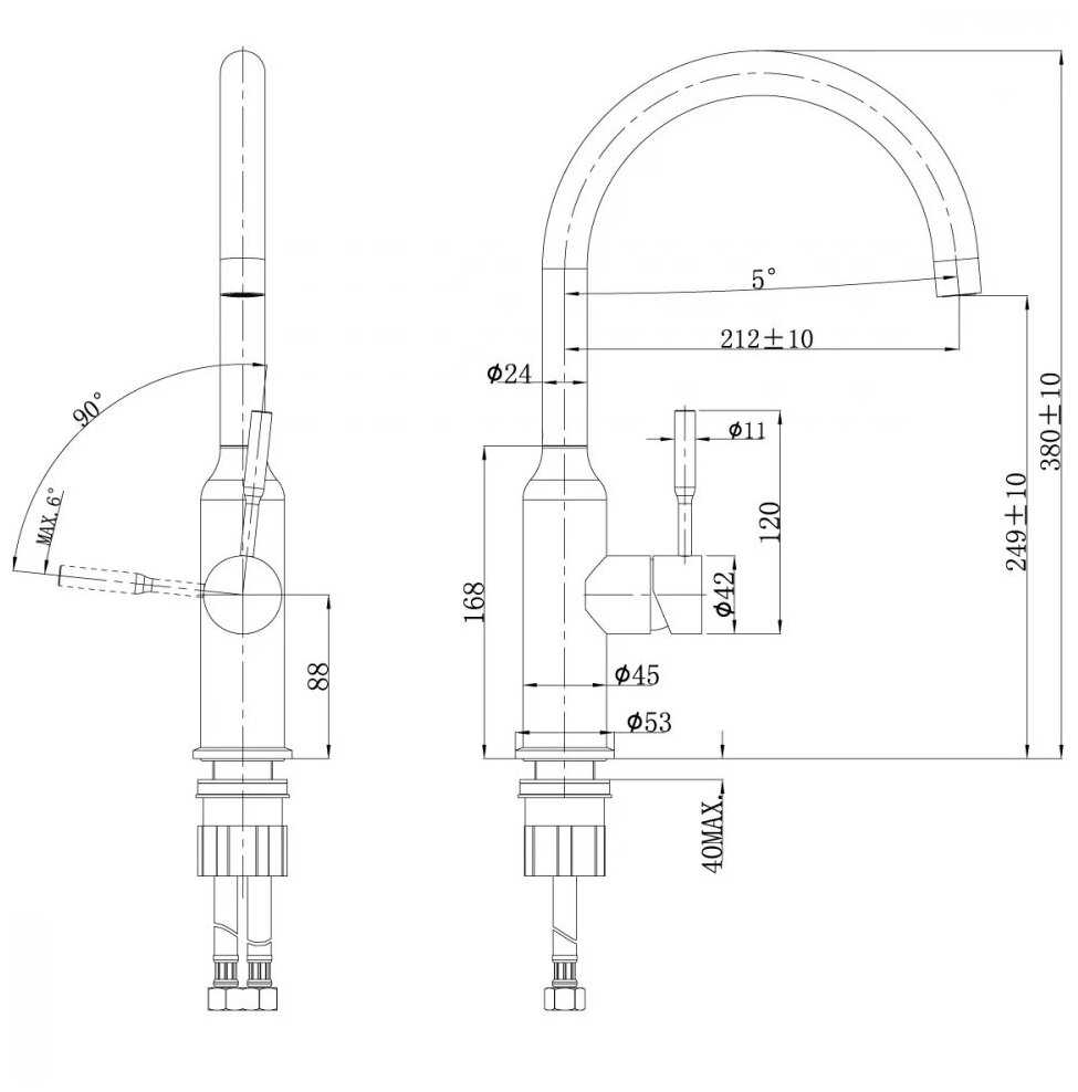 Смеситель Lemark LM5079S фотография 10