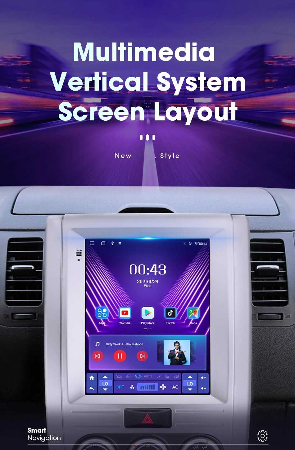 Автомобильная магнитола Srnubi 9,7