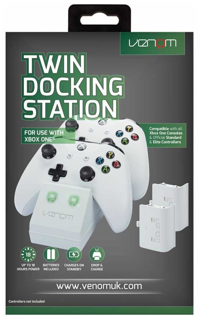 Venom Зарядная станция Twin Docking Station & Battery Pack для геймпадов Xbox One фотография 5