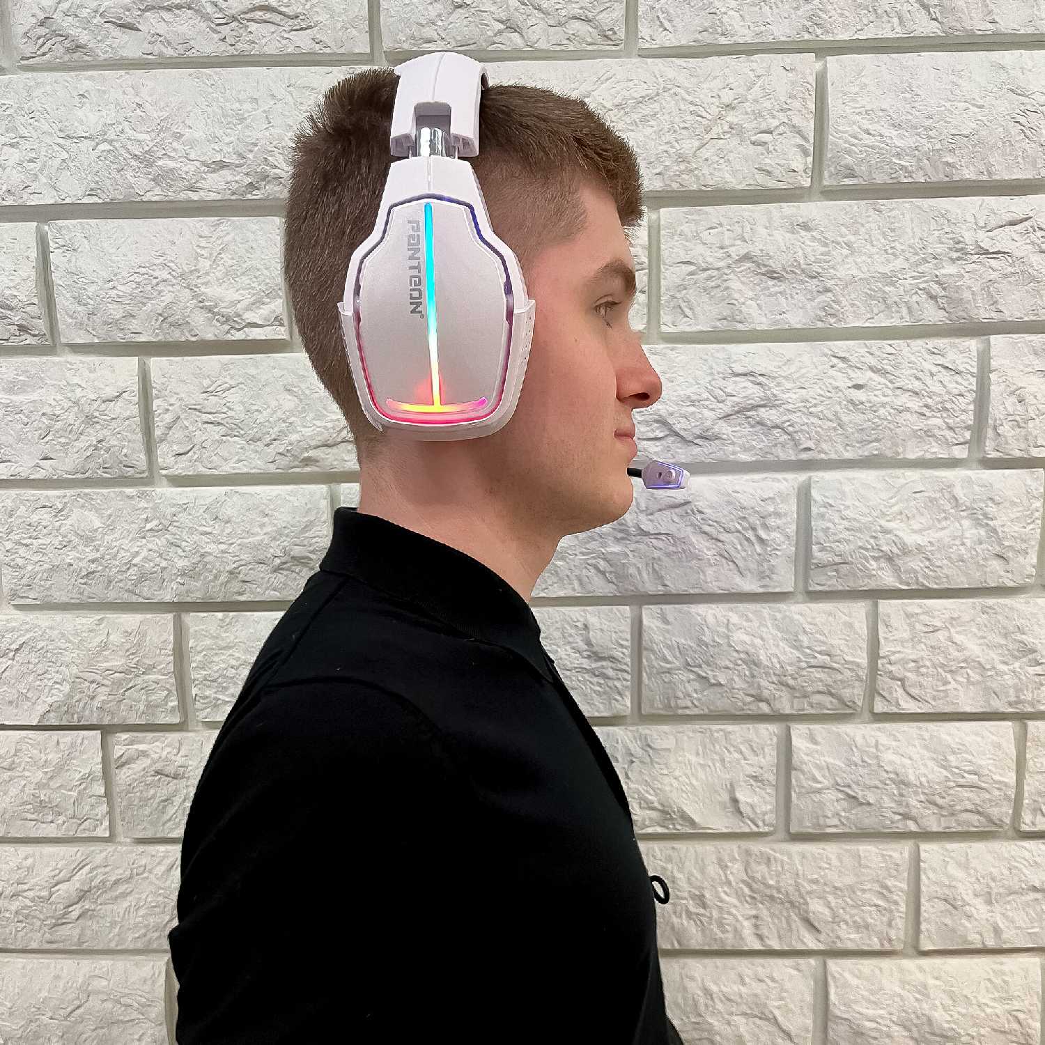 Игровые наушники PANTEON GHP-850 PRO (USB-подключение, LED-подсветка, VIRTUAL SURROUND SOUND 7.1, съемный микрофон, фирменное ПО) фотография 13
