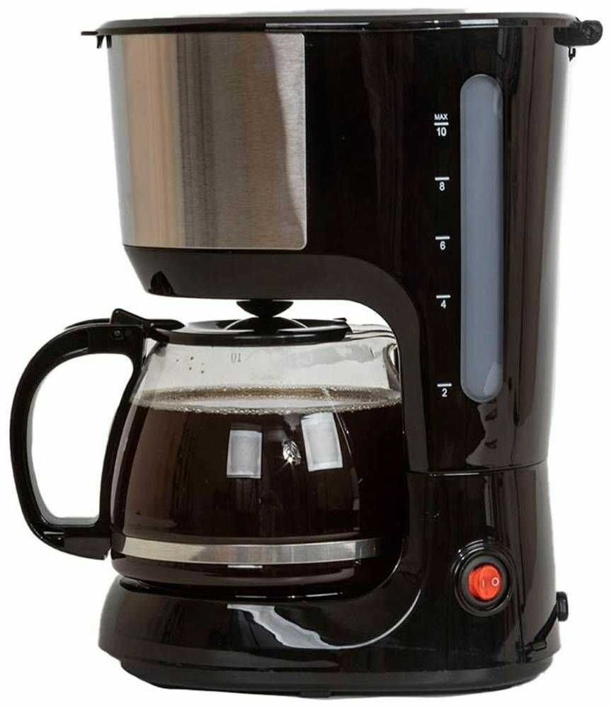 Кофеварка капельная JVC со стеклянным кофейником 1,25 л и многоразовым фильтром, подогрев кофе, система Антикапля, 750 Вт фотография 20