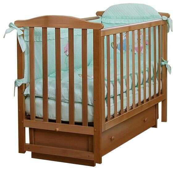 Кроватка ЛЕЛЬ (Кубаньлесстрой) Лютик АБ 15.2, классическая, поперечный маятник фотография 3