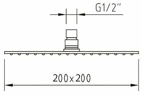 Верхний душ Clever Hidroclever Rociadores 99685, хром фотография 1