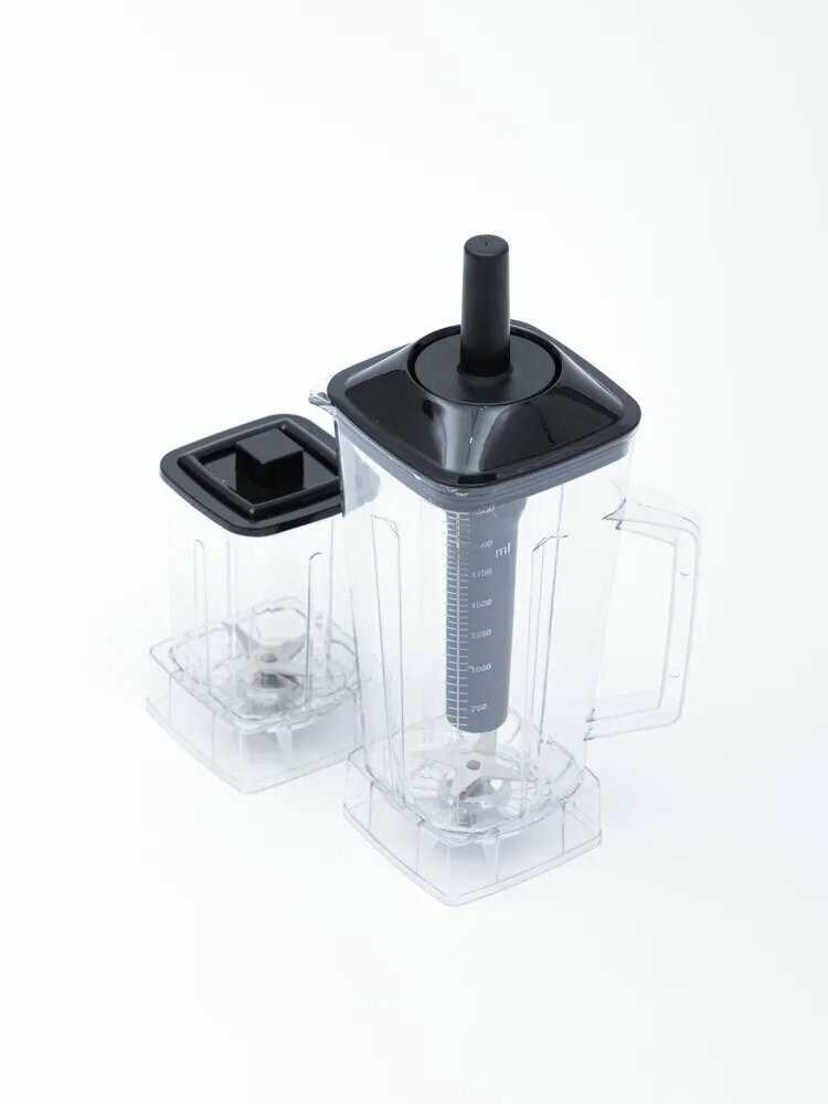 Блендер стационарный для смузи и коктейлей с измельчителем, 2 в 1, объем 2,5 литра, 5500 Вт фотография 4