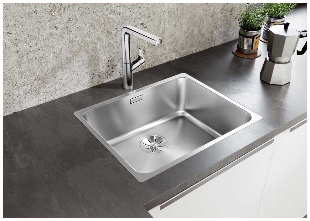 Врезная кухонная мойка Blanco Solis 450-U, 44х49см, нержавеющая сталь фотография 1