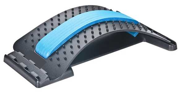 Массажер для спины тренажер мостик для растяжки розовый