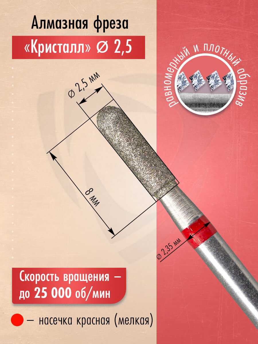 Кристалл Алмазная фреза (856.104.137.080.025) фотография 1