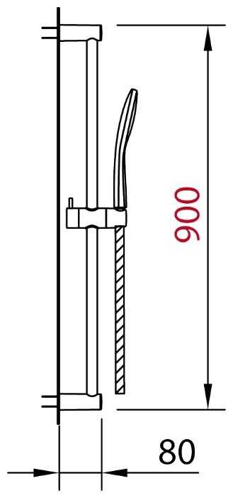 Душевой гарнитур Clever Hidroclever 99625, хром фотография 1