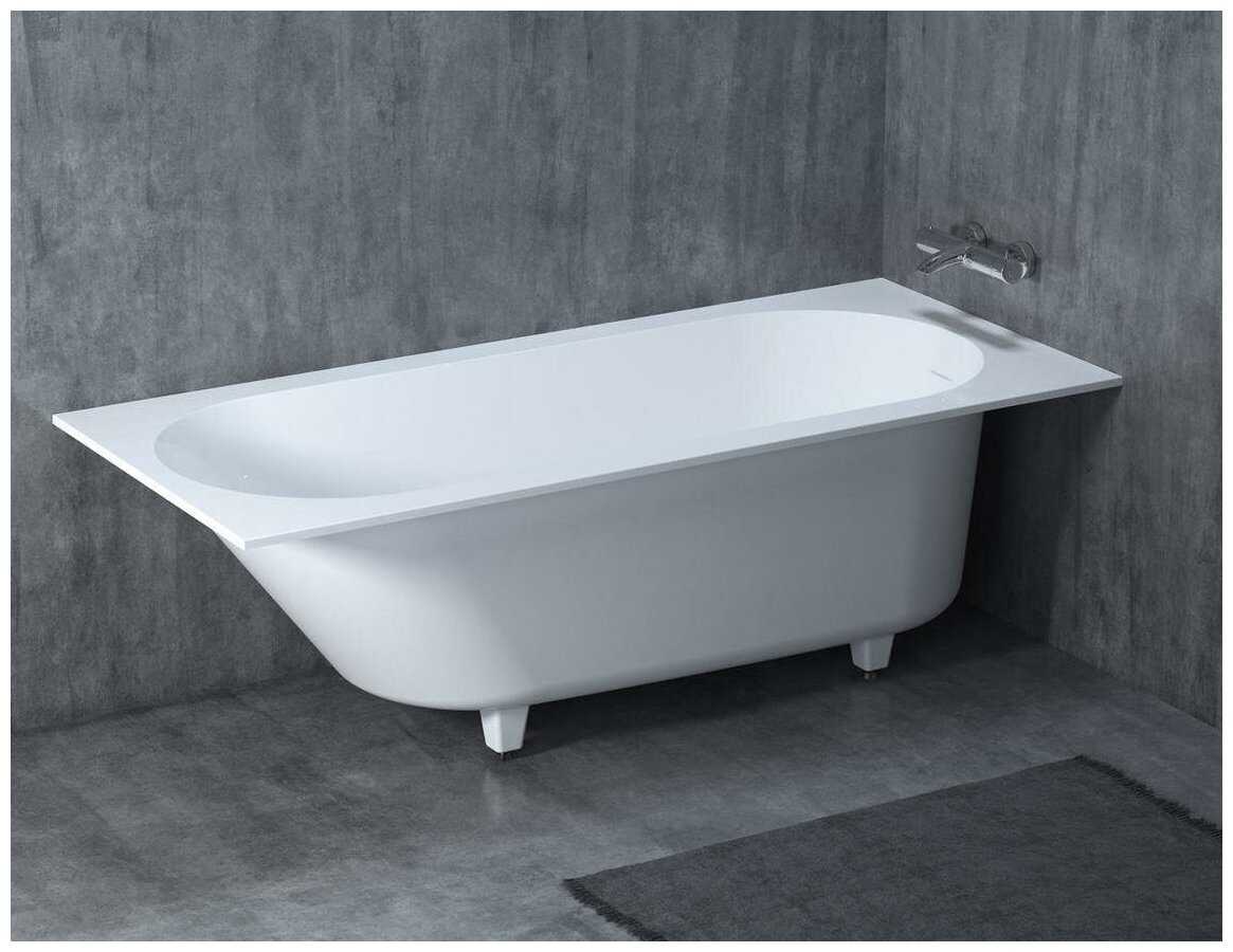 Ванна Salini S.R.L Ornella Kit 170 S-Stone белая матовая иск. камень фотография 4