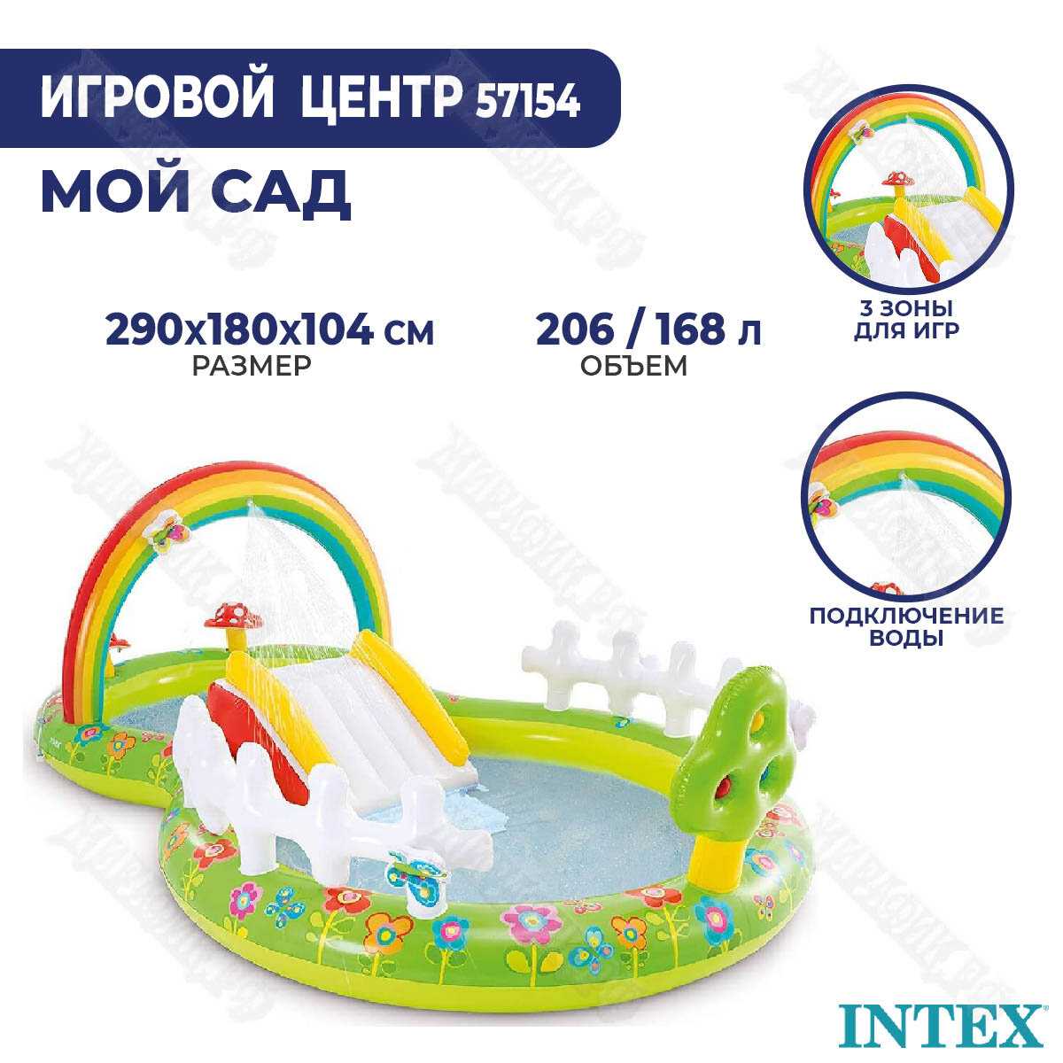 Надувной бассейн Intex Динопарк фотография 10