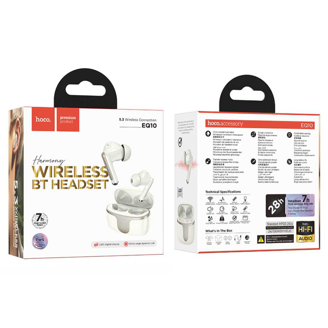 Беспроводные наушники Hoco EQ10 фотография 9
