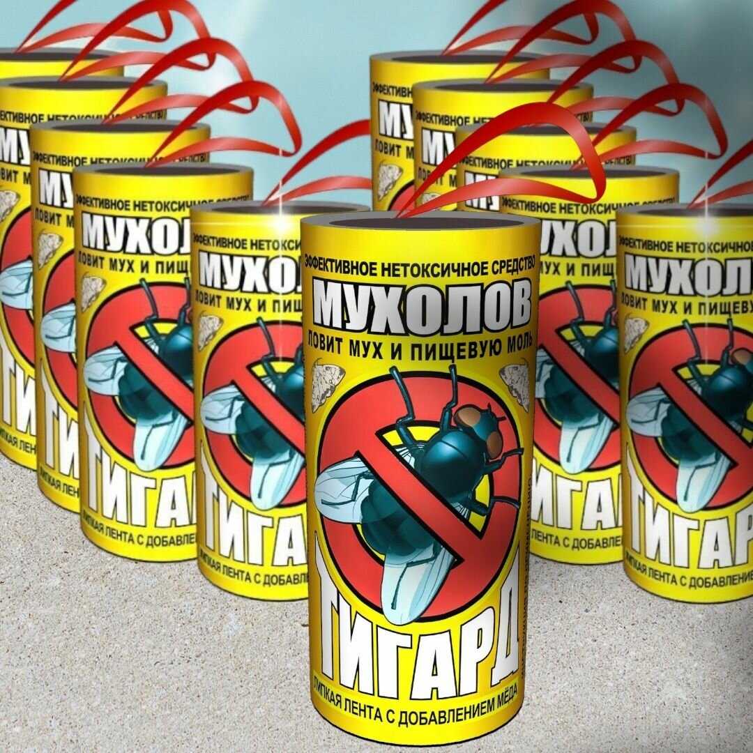 Липкая лента от мух Тигард (20 шт) фотография 1