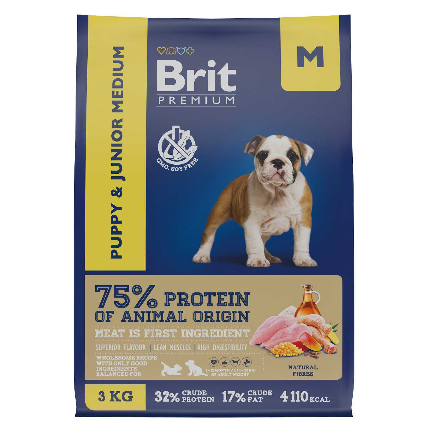 Корм Brit Premium Puppy and Junior Medium (с курицей) фотография 4