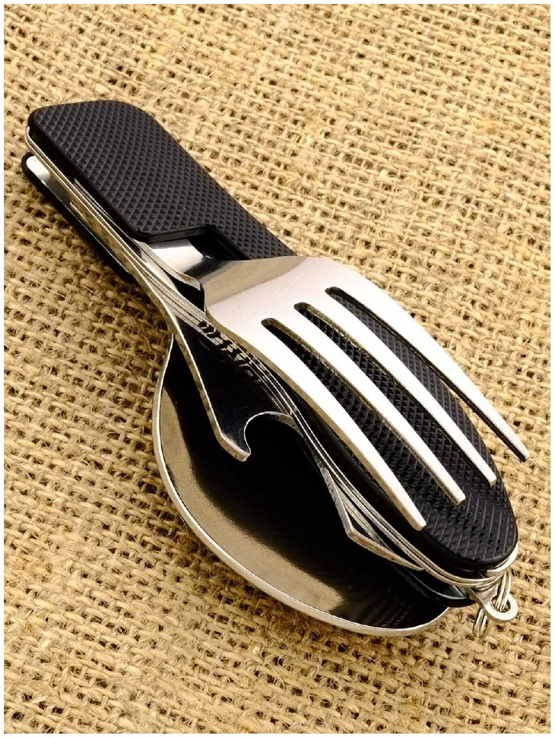 Нож многофункциональный с ложкой и вилкой Ножемир Survival MNG-1 фотография 3