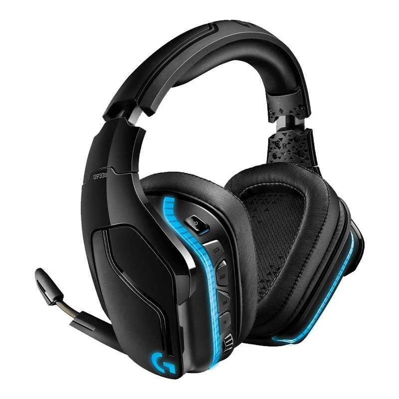 Беспроводная игровая гарнитура Logitech G933S LIGHTSYNC 7,1, игровые наушники Surround RGB DTS Dolby для ПК геймеров G935 100%, Новинка