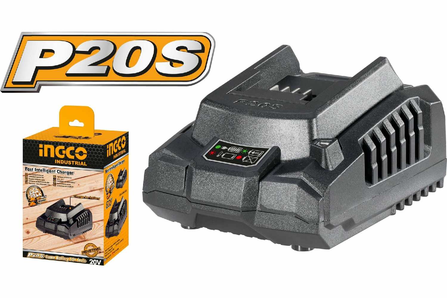 Зарядное устройство INGCO Быстрое интеллектуальное зарядное устройство (4100017105) фотография 2