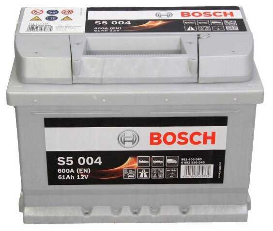Автомобильный аккумулятор Bosch S5 004 (0 092 S50 040) 242x175x175