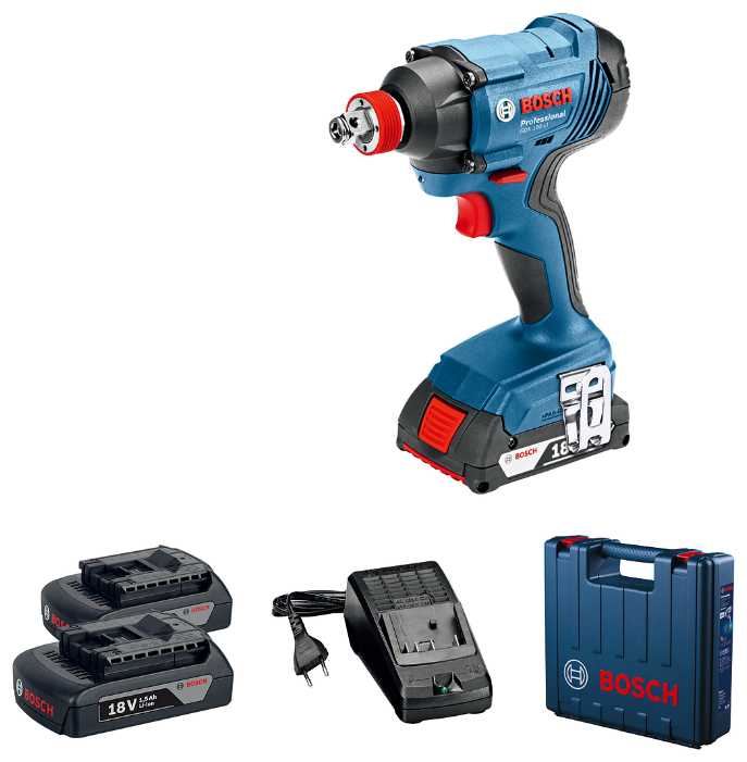 Гайковерт BOSCH GDX 180-LI 3.0Ач х2 кейс фотография 1