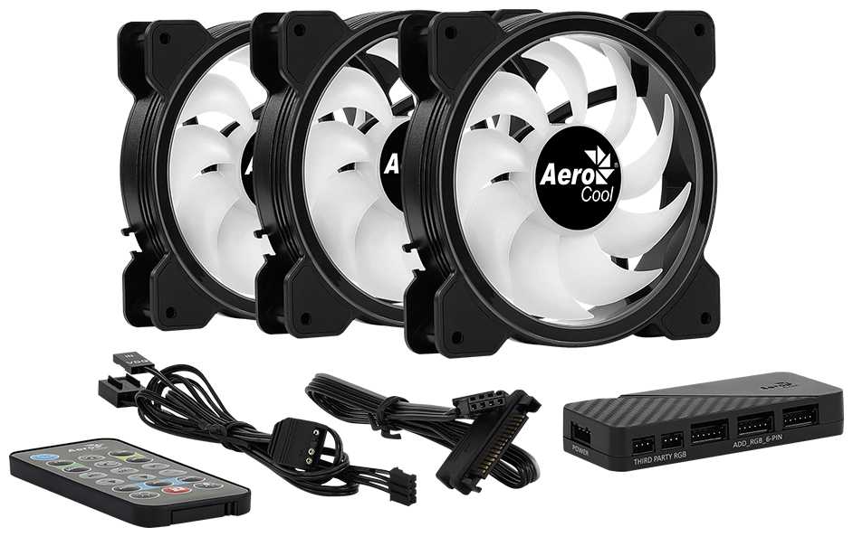 Комплект вентиляторов для корпуса AeroCool Saturn 12F ARGB Pro фотография 1