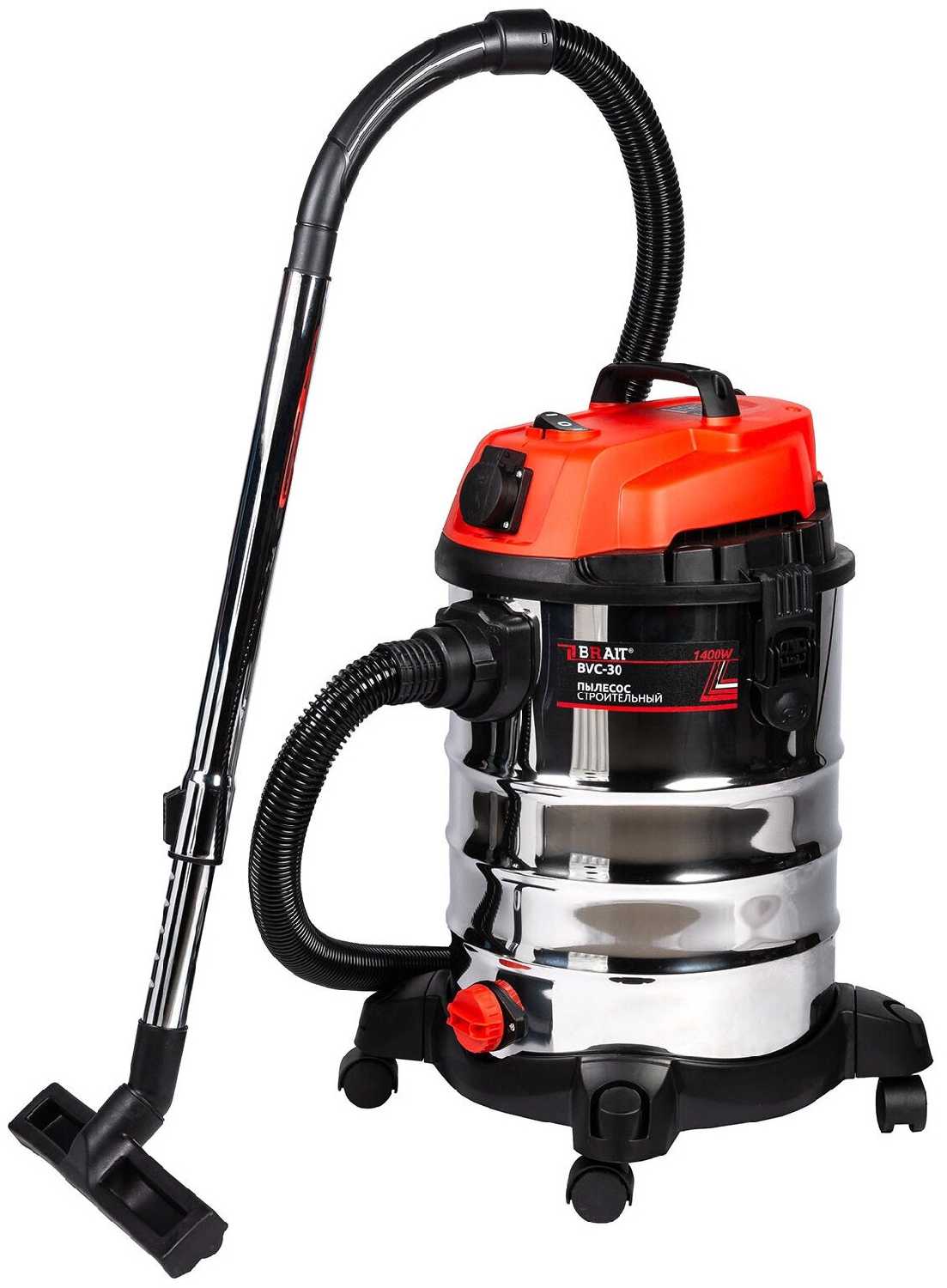 Строительный пылесос Brait BVC-30 (1400 Вт, 30 л, шланг 3 м) фотография 20