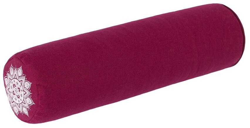 Подушка для йоги медитации BIO-TEXTILES Валик 40*10 с лузгой гречихи массажный спортивный ортопедический фотография 3