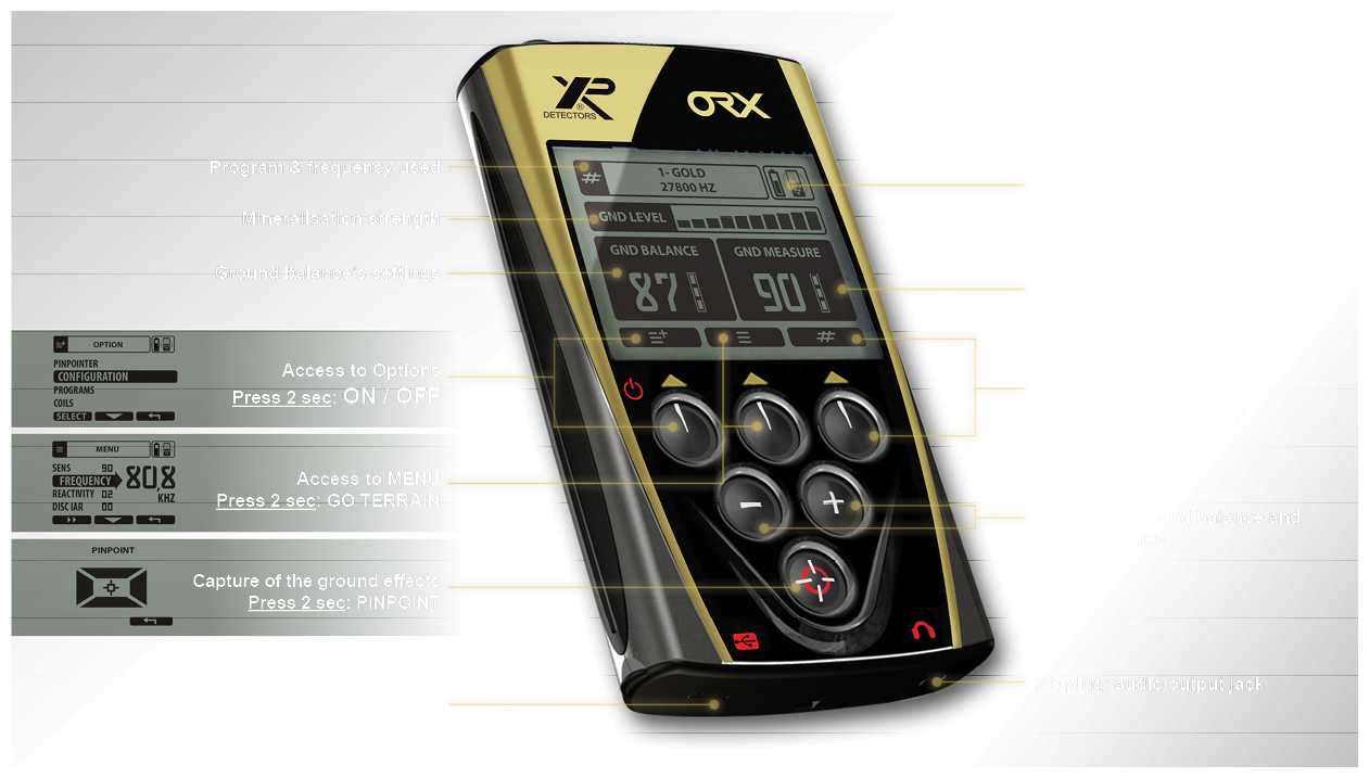 Металлоискатель XP Metal Detectors ORX (катушка HF 28 см, блок, без наушников) фотография 7