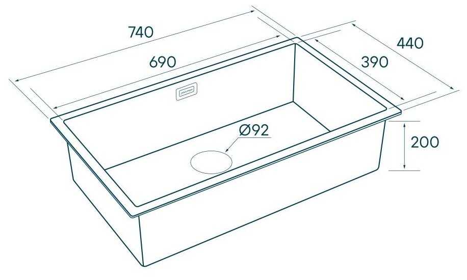 Кухонная Мойка Paulmark PM807444 фотография 3